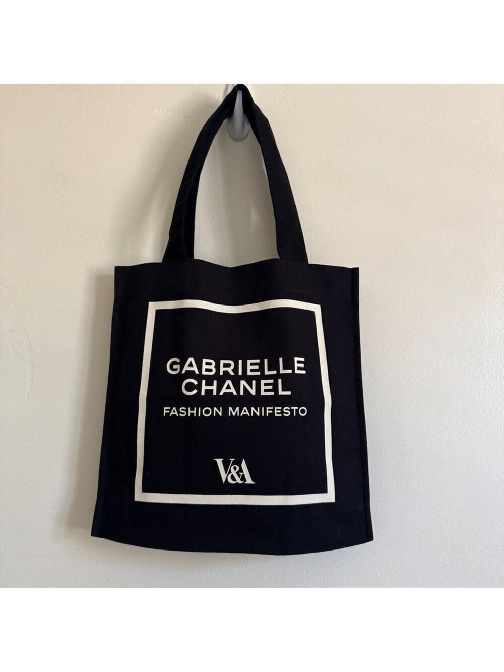 CHANEL Fashion Manifesto V&A Exhibition Tote Bag, Black